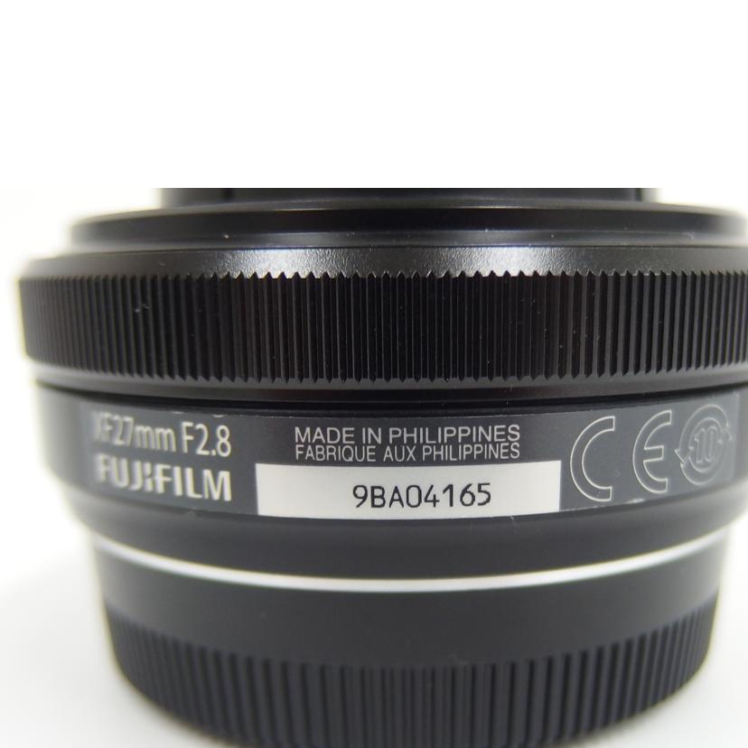 ＦＵＪＩＦＩＬＭ FUJIFILM/ＦＵＪＩＮＯＮ　ＸＦ２７ｍｍＦ２．８/XF27mmF2.8//9BA04165/Aランク/82