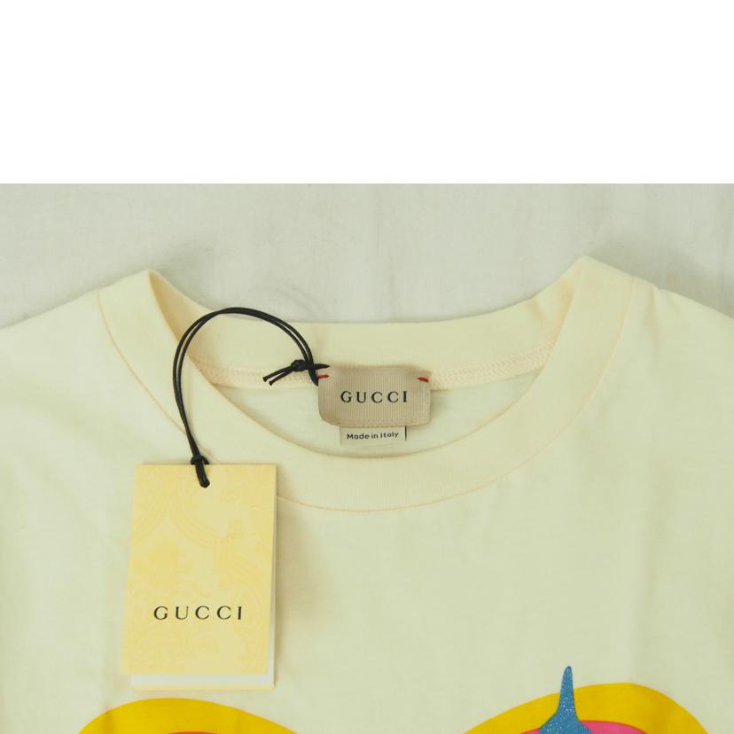ＧＵＣＣＩ ｸﾞｯﾁ/チルドレンズ／レトログッチハート／コットンＴシャツ/682037//XJD16/Bランク/78