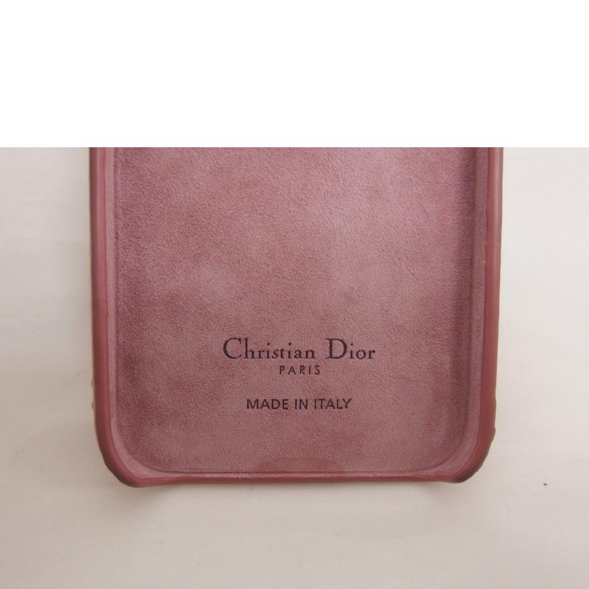 Ｄｉｏｒ ディオール　パテントレザー　カナージュ/ｉｐｈｏｎｅ　１３　Ｐｒｏ／スマホケース／ピンク//ABランク/04