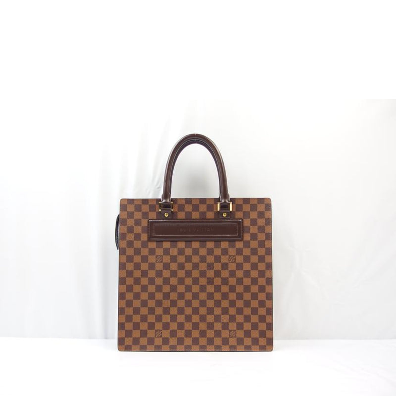 【本物保証】 ルイヴィトン LOUIS VUITTON ダミエ ヴェニスGM トートバッグ ハンドバッグ エベヌ N51146