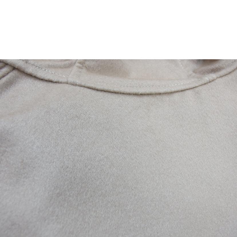 ＳＡＧＡ　ＦＵＲＳ/ＳＡＧＡ　ＦＵＲＳ　カシミヤ１００％ケープ　ポンチョ　フード襟　ブルーフォックス／ラビットファー　ベージュ　　サイズＭ～Ｌ/J6690//ABランク/83