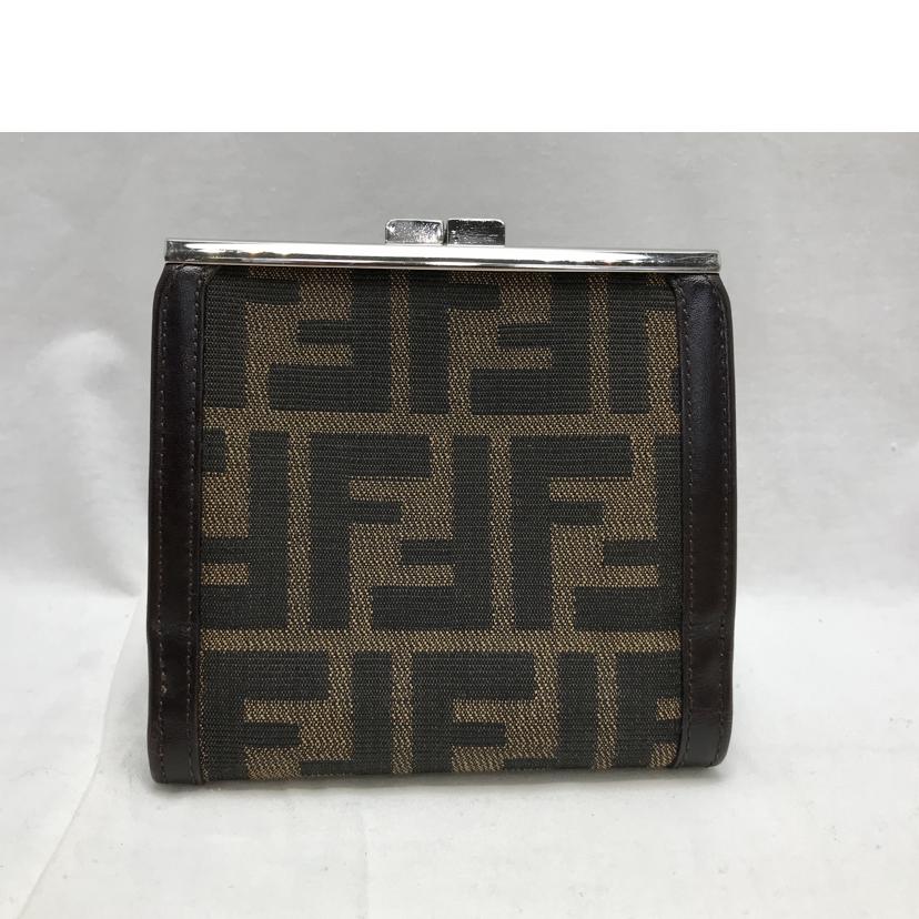 ＦＥＮＤＩ フェンディ/ズッカ柄　ガマ口二つ折り財布/2277-30782-099//Bランク/51
