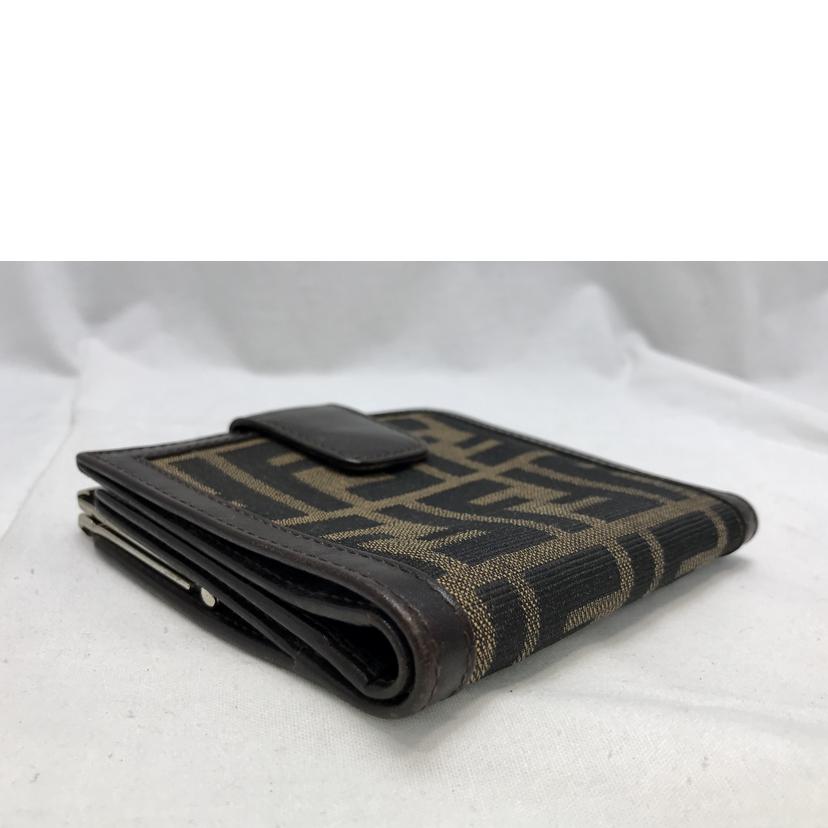 ＦＥＮＤＩ フェンディ/ズッカ柄　ガマ口二つ折り財布/2277-30782-099//Bランク/51