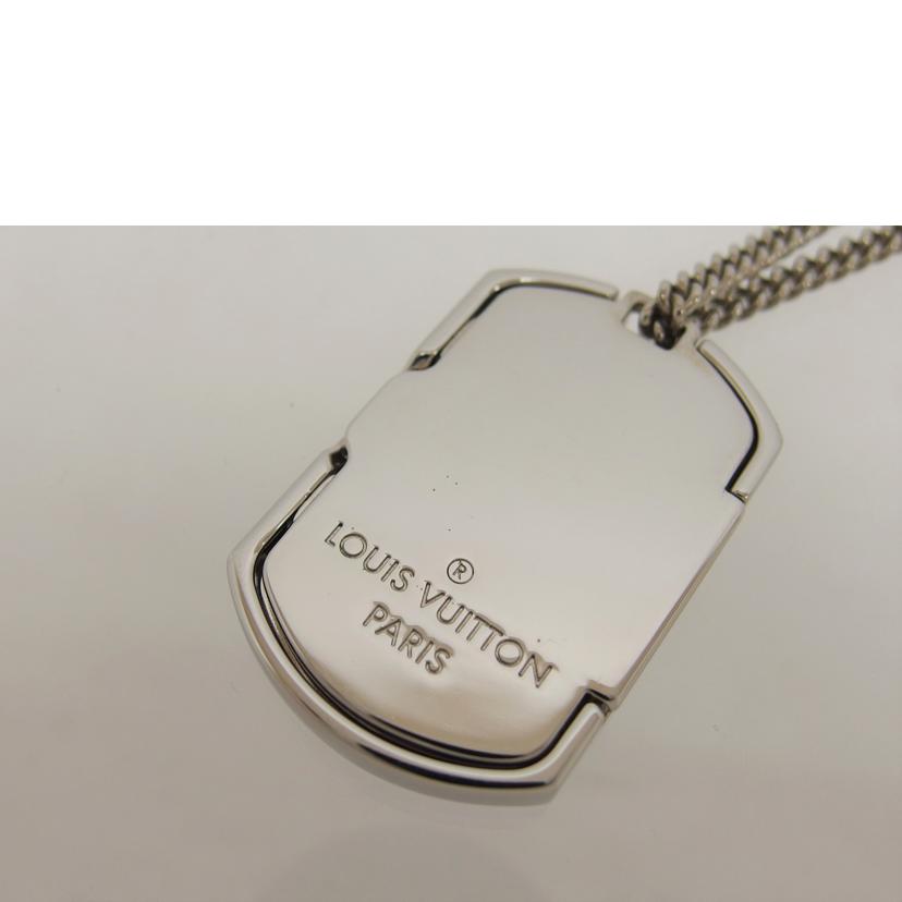 ＬＶ ルイヴィトン プレート ペンダント/コリエ・プラークネックレス／モノグラム／エクリプス/M63640//DI0***/Bランク/04