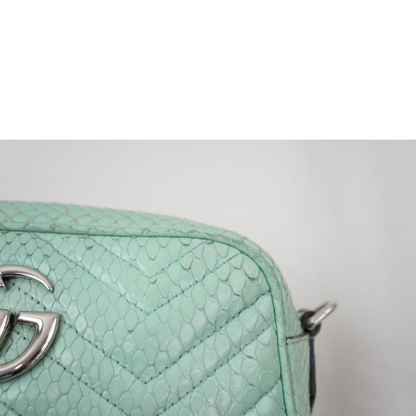ＧＵＣＣＩ グッチ/パイソンレザーＧＧマーモントチェーンショルダー/447632//525***/ABランク/67