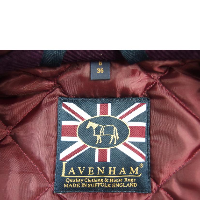 ラベンハム/ＬＡＶＥＮＨＡＭ　　フード付きキルティングジャケット　中綿　イギリス製　パープル　サイズ３６/LBH17BP//Aランク/83