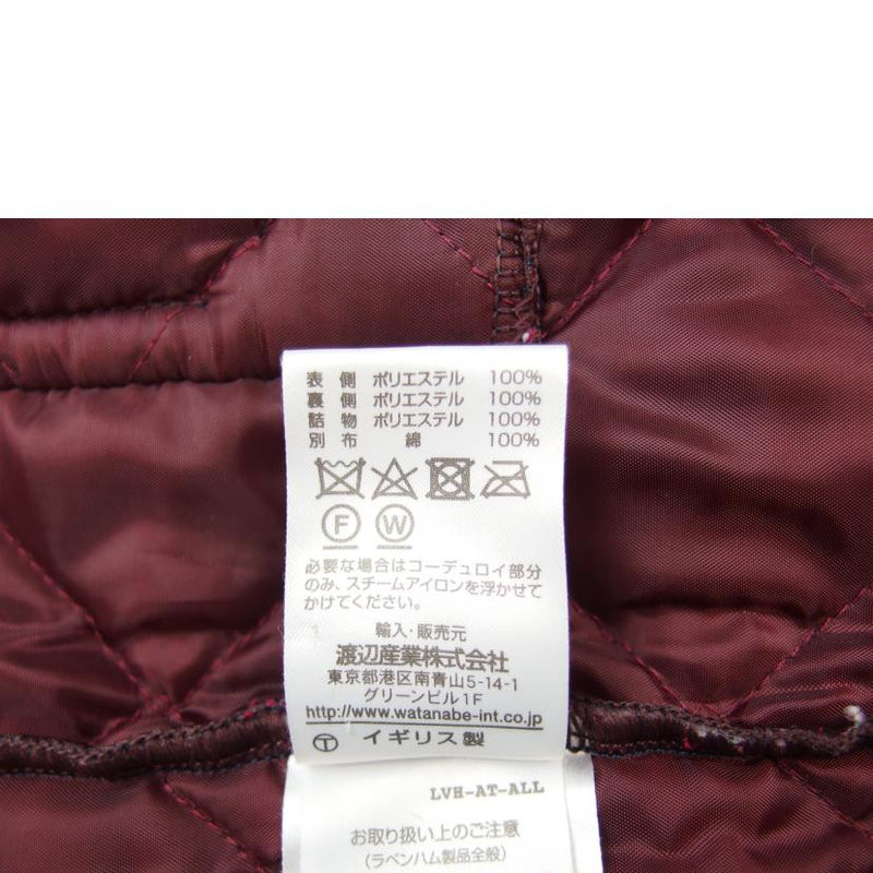 ラベンハム/ＬＡＶＥＮＨＡＭ　　フード付きキルティングジャケット　中綿　イギリス製　パープル　サイズ３６/LBH17BP//Aランク/83