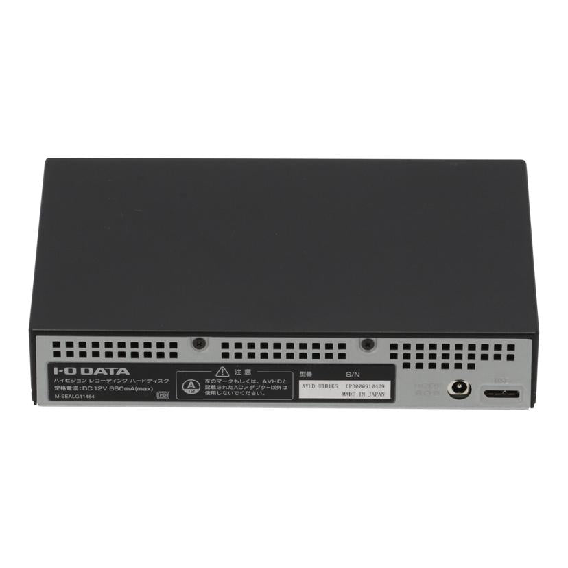 Ｉ－Ｏ　ＤＡＴＡ アイオーデーター/外付けＨＤＤ/AVHD-UTB1KS//Bランク/62