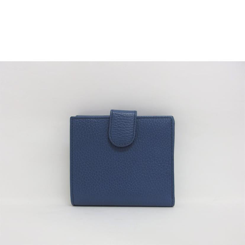 ＧＵＣＣＩ グッチ/インターロッキングＧ／Ｗホック二つ折り財布／ブルー/615525//114*/ABランク/04