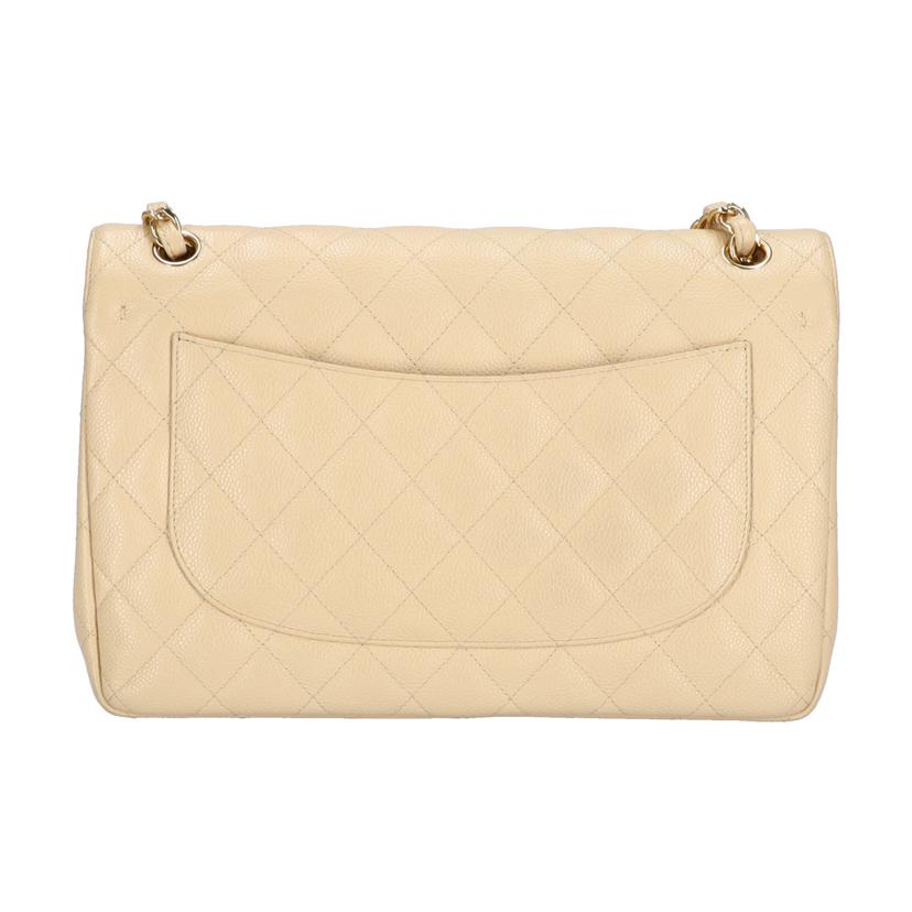 ＣＨＡＮＥＬ シャネル/デカマトラッセダブルフラップチェーンショルダー／キャビアスキン／ＢＥＧ//162*****/ABランク/75