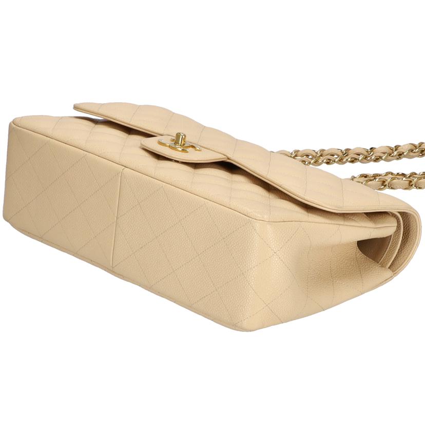 ＣＨＡＮＥＬ シャネル/デカマトラッセダブルフラップチェーンショルダー／キャビアスキン／ＢＥＧ//162*****/ABランク/75