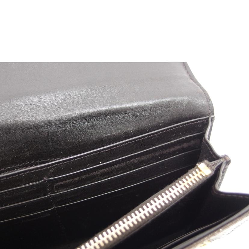 ｍｉｕ　ｍｉｕ　 ミュウミュウ/クロコ型押しレザー／Ｗホック長財布／ブラウン//Bランク/04