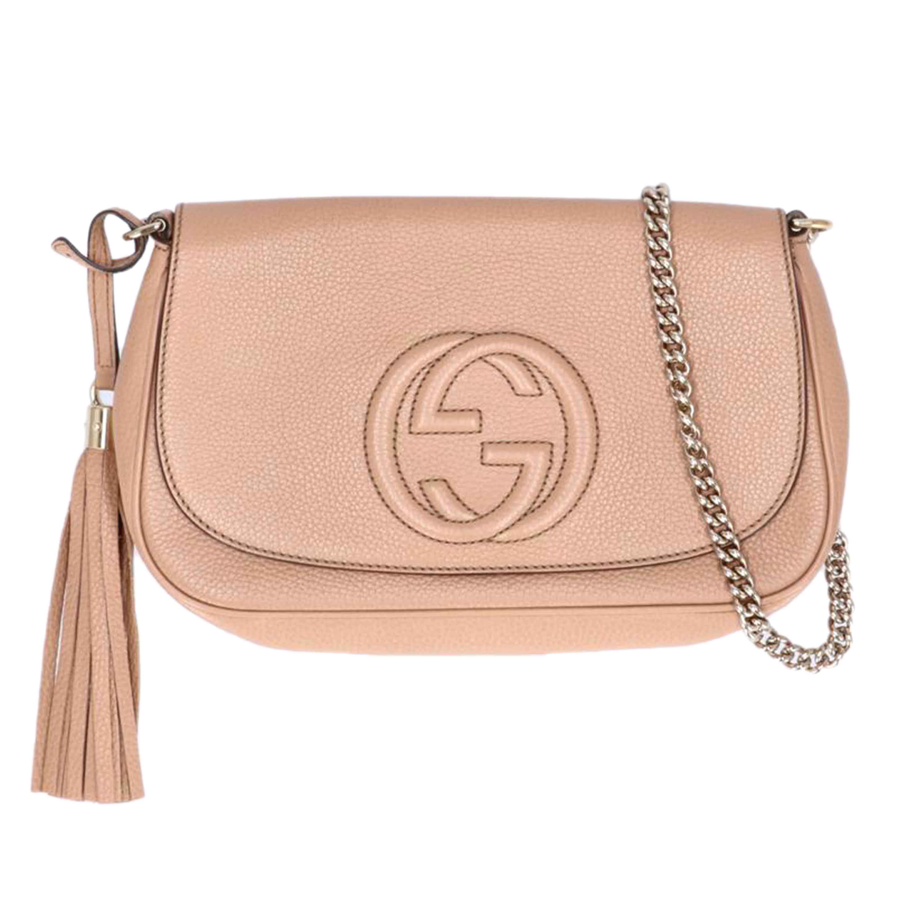 ＧＵＣＣＩ グッチ　バッグ　ブランドバッグ　ショルダーバッグ　斜め掛け　レザー　レディース　ベージュ/ソーホーチェーンショルダー/536224//213317/Aランク/75