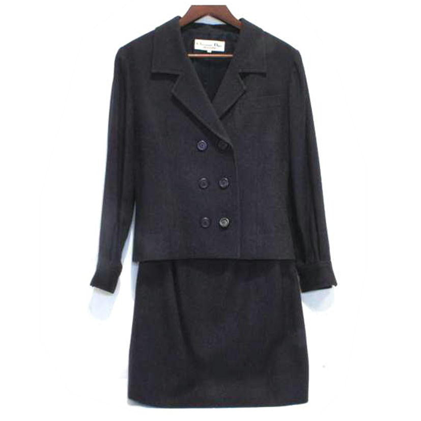 Ｃｈｒｉｓｔｉａｎ　Ｄｉｏｒ クリスチャンディオール/ビンテージウールＪＫＳＫセットアップ//ABランク/92