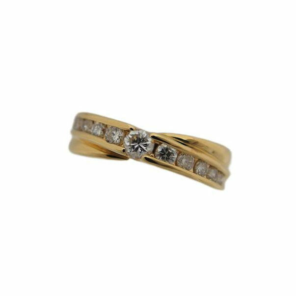 Ｋ１８/Ｋ１８ダイヤデザインリング＃１２/4.2g//D0.50ct/Aランク/04