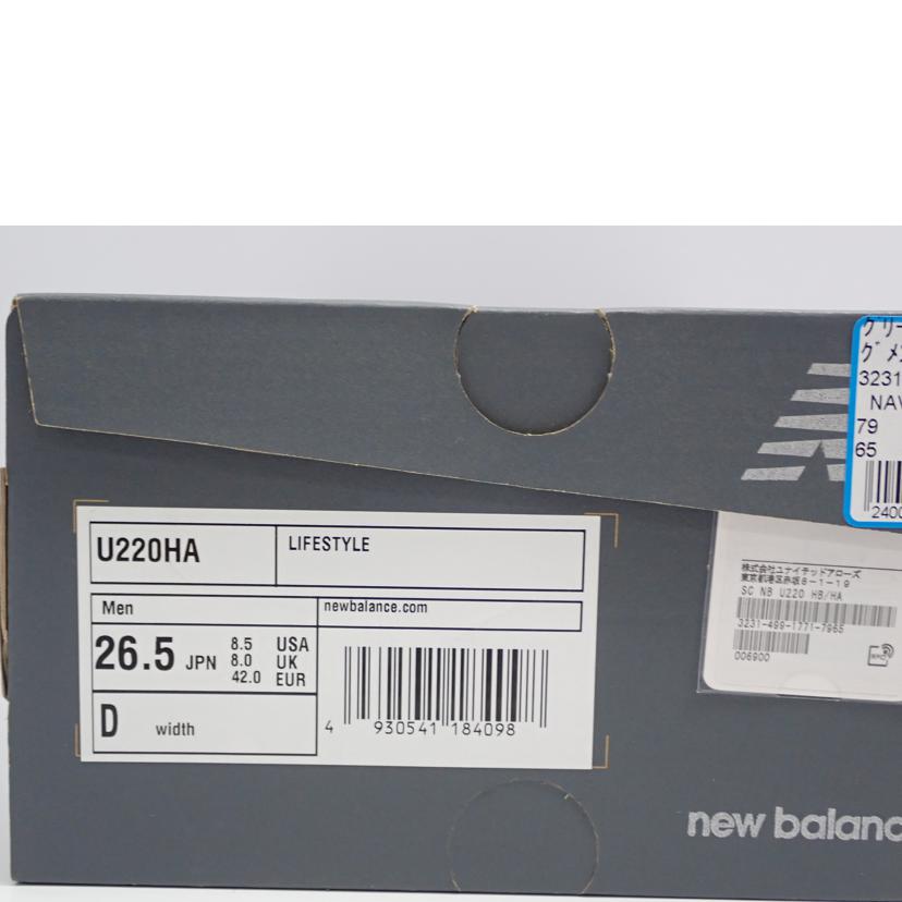 ｎｅｗ　ｂａｌａｎｃｅ ﾆｭｰﾊﾞﾗﾝｽ/ＮＢ２２０/U220HA//26.5cm/Sランク/62