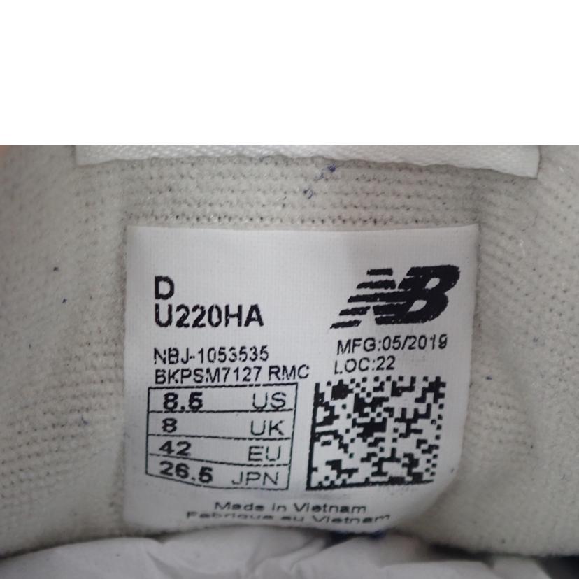 ｎｅｗ　ｂａｌａｎｃｅ ﾆｭｰﾊﾞﾗﾝｽ/ＮＢ２２０/U220HA//26.5cm/Sランク/62