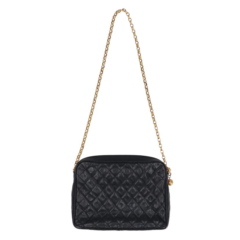 ＣＨＡＮＥＬ シャネル/チェーンショルダー　ボールチャーム　キャビアスキン／ブラック//244****/Bランク/01