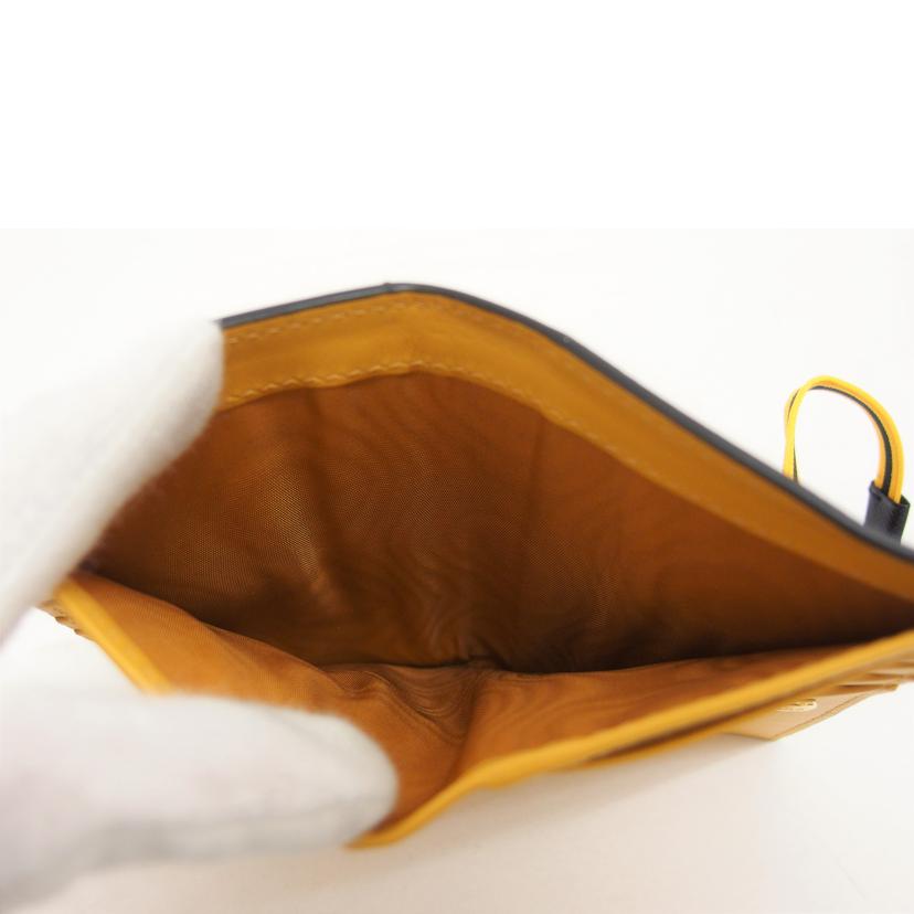 ＰＲＡＤＡ プラダ コンパクトウォレット ブラック×イエロー/サフィアーノループ／二つ折り財布／カード・札入れ/1MV020//85/Aランク/04