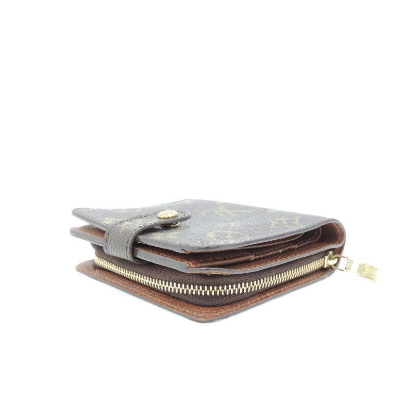 ＬＯＵＩＳ　ＶＵＩＴＴＯＮ ルイヴィトン　ビトン　二つ折り財布　ブラウン　レディース　　メンズ/コンパクトジップ／モノグラム/M61667//CA1***/Bランク/69