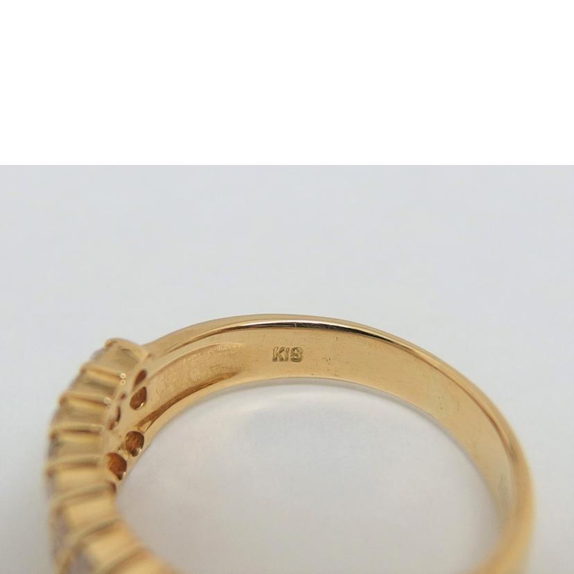 Ｋ１８/Ｋ１８ダイヤデザインリング＃１０/3.8g//D1.00ct/Aランク/04