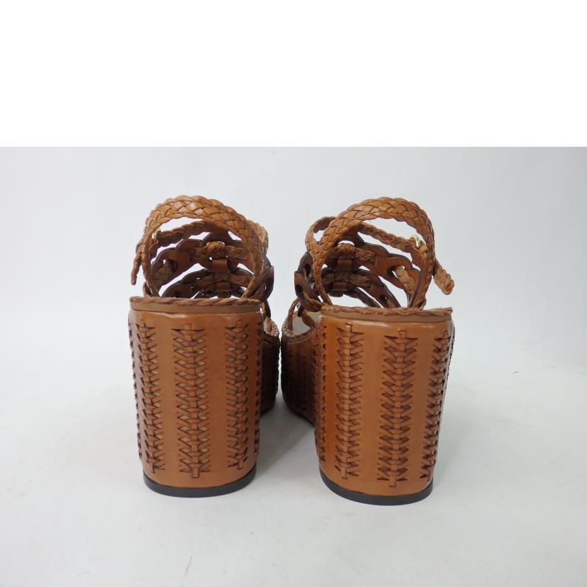 ＰＲＡＤＡ プラダ/厚底ウェッジソールサンダル／茶／３５ //Aランク/84