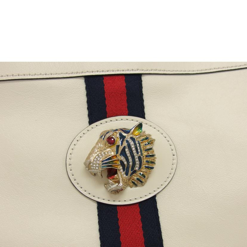 ＧＵＣＣＩ グッチ チェーントート アイボリー/ラジャ／ラージトートバッグ／タイガーヘッド/537219//498***/ABランク/04