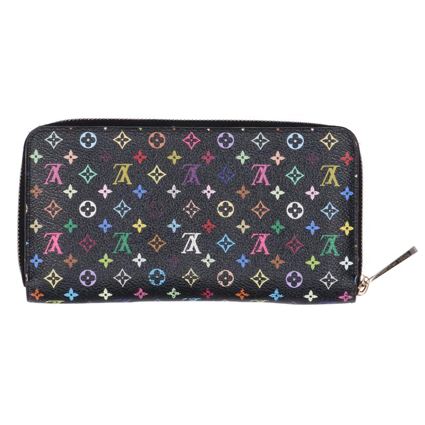 ＬＶ ルイヴィトン　財布　ブランド財布　長財布　ラウンドジップ　レザー　レディース　ブラック　黒　マルチ/ジッピーウォレット／マルチカラー・ノワール/M60243//CA1183/Bランク/75