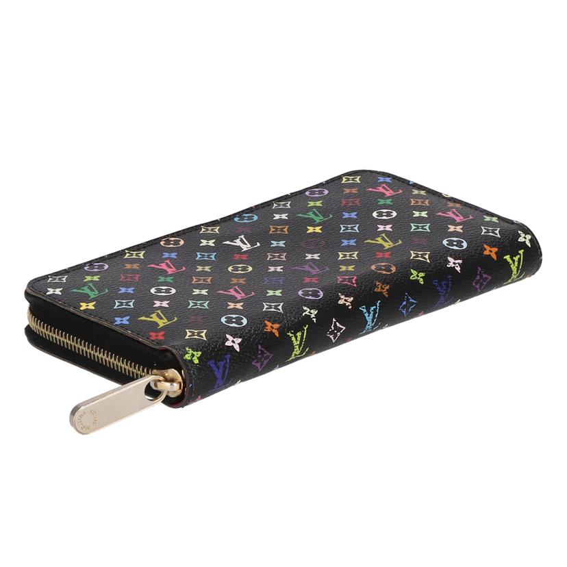 ＬＶ ルイヴィトン　財布　ブランド財布　長財布　ラウンドジップ　レザー　レディース　ブラック　黒　マルチ/ジッピーウォレット／マルチカラー・ノワール/M60243//CA1183/Bランク/75