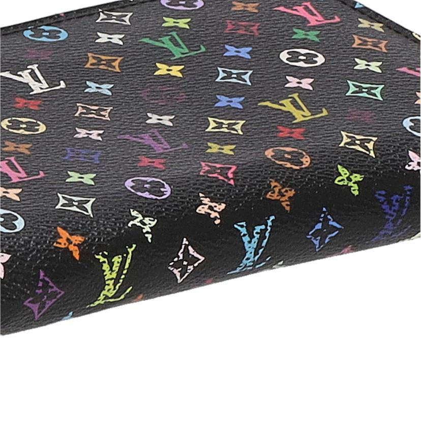ＬＶ ルイヴィトン　財布　ブランド財布　長財布　ラウンドジップ　レザー　レディース　ブラック　黒　マルチ/ジッピーウォレット／マルチカラー・ノワール/M60243//CA1183/Bランク/75