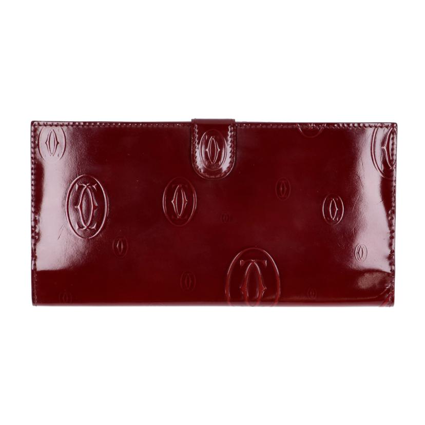 Ｃａｒｔｉｅｒ カルティエ　財布　ブランド財布　長財布　二つ折り財布　ロングウォレット　レディース　レッド　赤/ハッピーバースデー二つ折り長財布/L3001515//7613268701614/ABランク/75