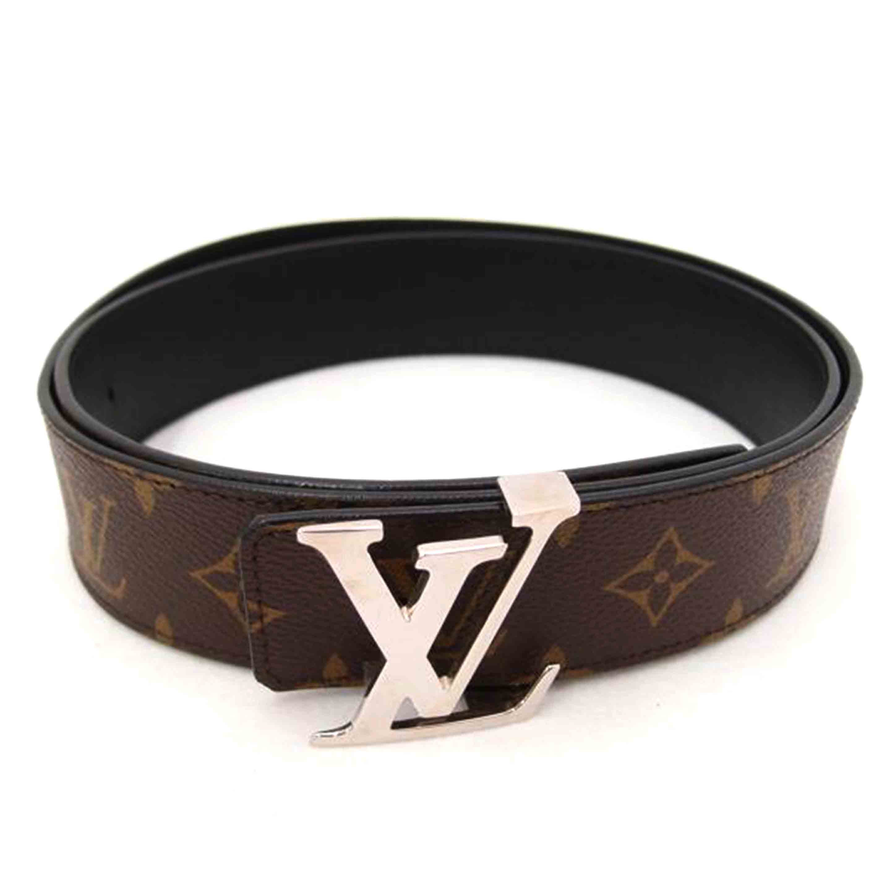 ＬＯＵＩＳ　ＶＵＩＴＴＯＮ ルイヴィトン　ビトン　ベルト　メンズ　サイズ100cm　40㎜　ブラック　黒　/サンチュール・イニシャル／モノグラムマカサー／Ｗ１００/M9821//CA2***/Aランク/69