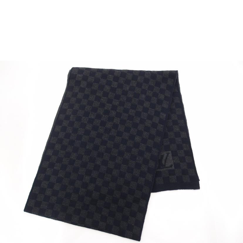 ルイ・ヴィトンエシャルプ プティ ダミエマフラーブラックグレー 402330 LOUIS VUITTON ルイヴィトン LV マフラー エシャルプ プティ