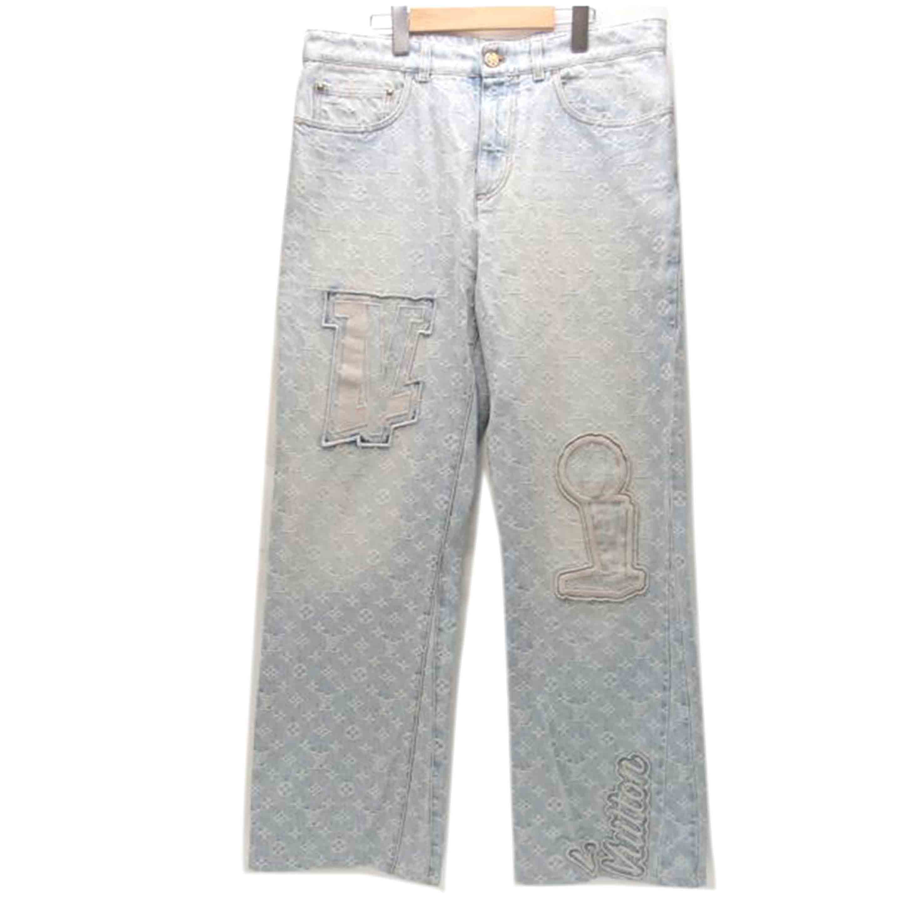 ＬＶ×ＮＢＡ ルイ・ヴィトン×エヌビーエー/モノグラム　フレアデニムパンツ　インディゴ/RM212M UZD HLD01W//Aランク/69