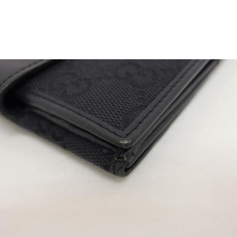 ＧＵＣＣＩ グッチ コンパクトウォレット/ＧＧキャンバス／Ｗホック財布／ブラック/035･3661//224*/Bランク/04