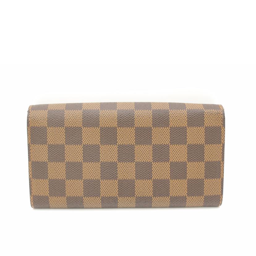ＬＯＵＩＳ　ＶＵＩＴＴＯＮ ルイ・ヴィトン　長財布　二つ折り　市松模様　ブラウン　レディース　メンズ/ポルトフォイユ・サラ／ダミエ・エベヌ/N61734//CA1078/Bランク/69