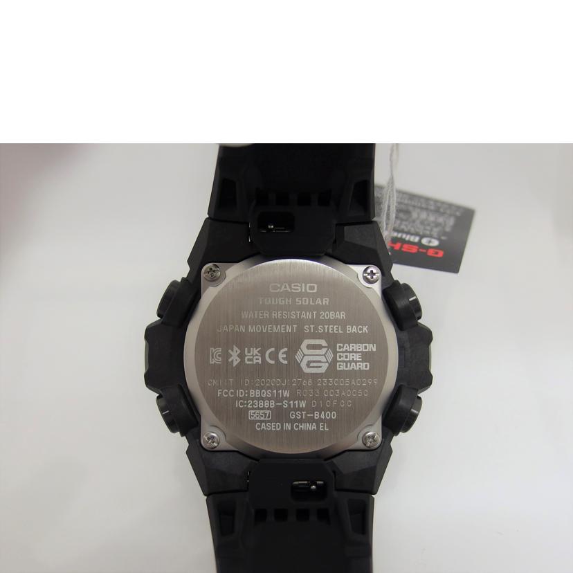 ＣＡＳＩＯ カシオ ジーショック モバイルリンク オールブラック/Ｇ－ＳＨＯＣＫ／Ｇ－ＳＴＥＥＬデジアナウォッチ／ソーラー/GST-B400BB-1AJF//202********/SAランク/04