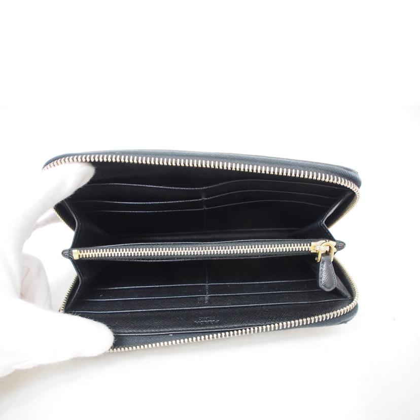 ＰＲＡＤＡ ﾌﾟﾗﾀﾞ/キルティングレザー／ラウンドファスナー長財布//Bランク/78