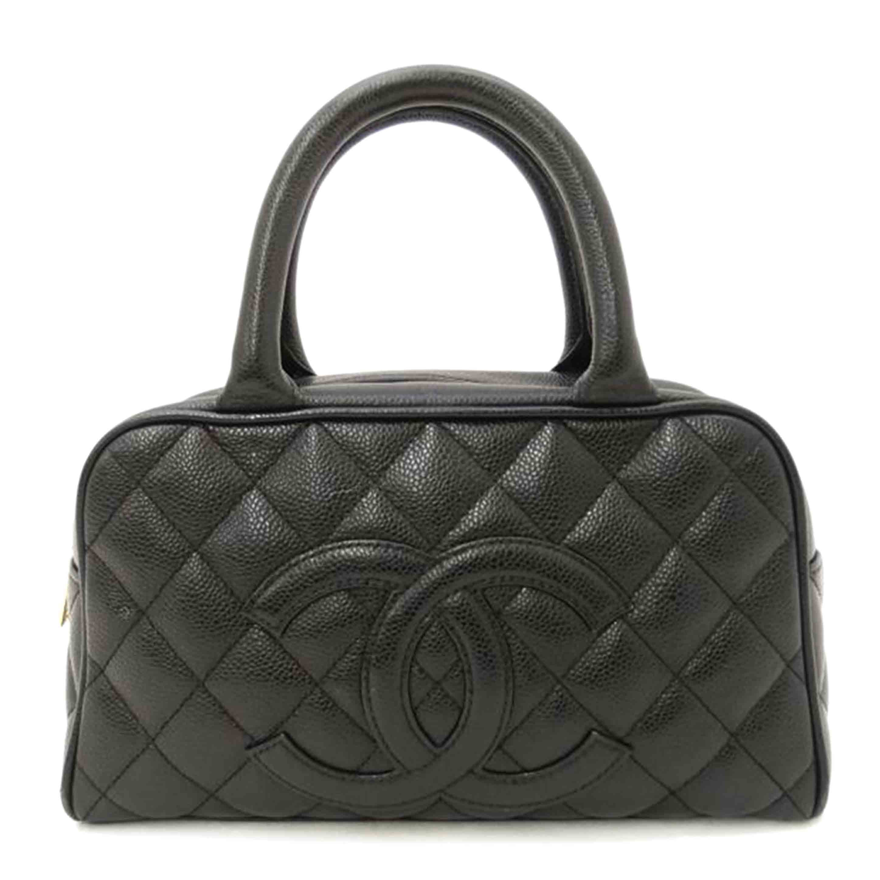 ＣＨＡＮＥＬ シャネル　ハンドバック　ココマーク　黒　レディース/キャビアスキン・マトラッセミニボストン／ブラック/A20996//997****/ABランク/69