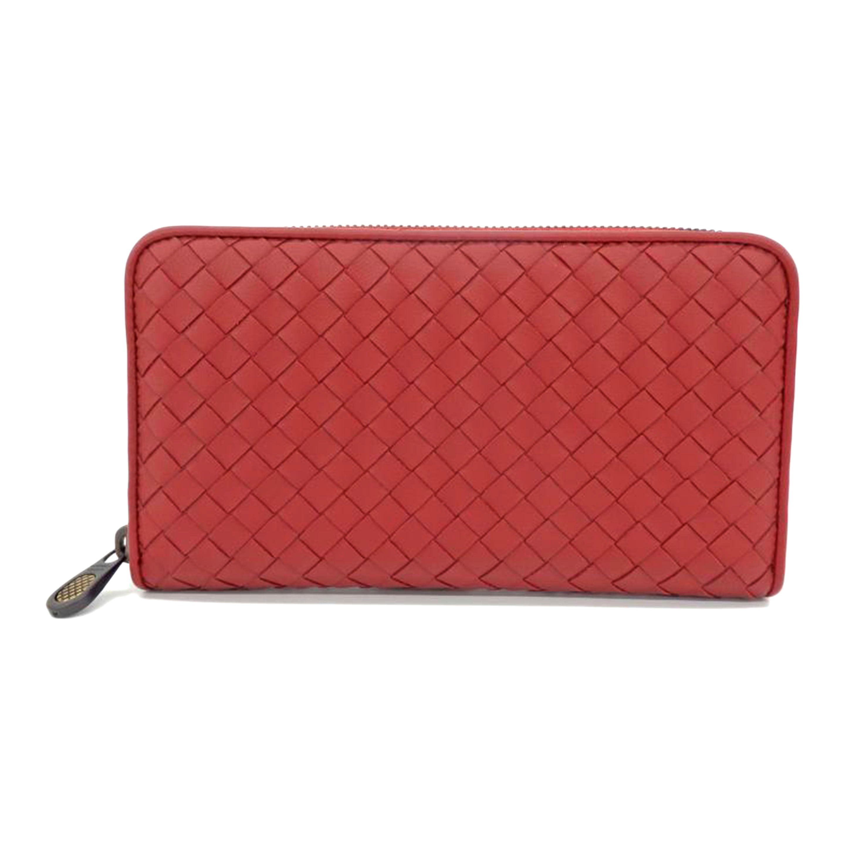 BOTTEGA VENETA ボッテガヴェネタ/イントレチャートラウンドファスナー財布//P00372417B/ABランク/75