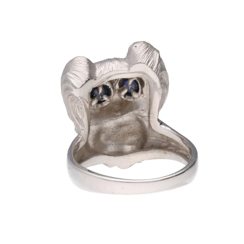 /　Ｋ１８ＷＧサファイアリング０．１９ｃｔ//ABランク/75