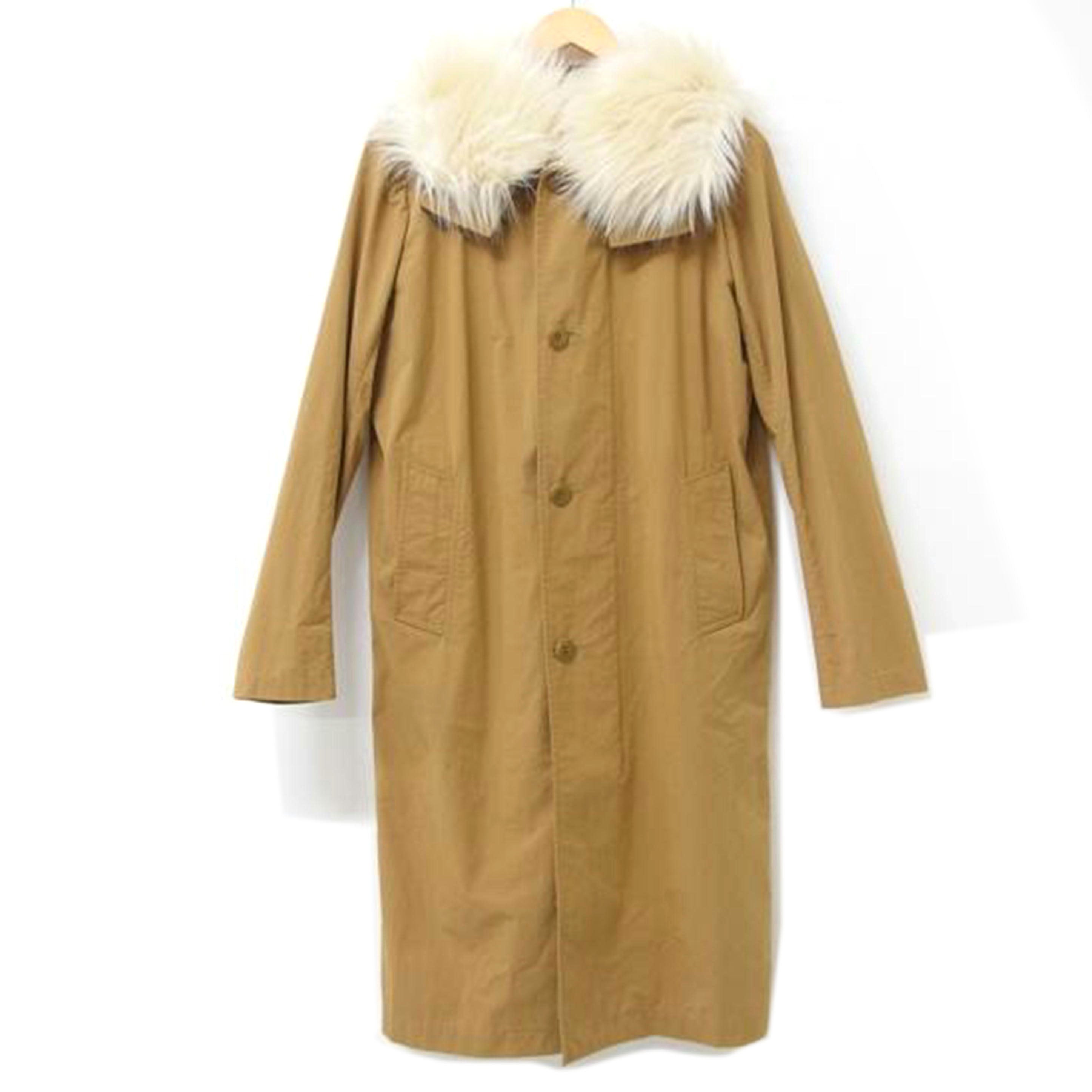 Ｙ＇Ｓ　ＹＯＵＪＩ　ＹＡＭＡＭＯＴＯ/Ｙ’Ｓ　コンポジション　シーアタッチド　レーベル　ファー付き　フーデッドロングコート　パイルライナー脱着可　　キャメル　サイズ１/YK-C05-010//Aランク/83