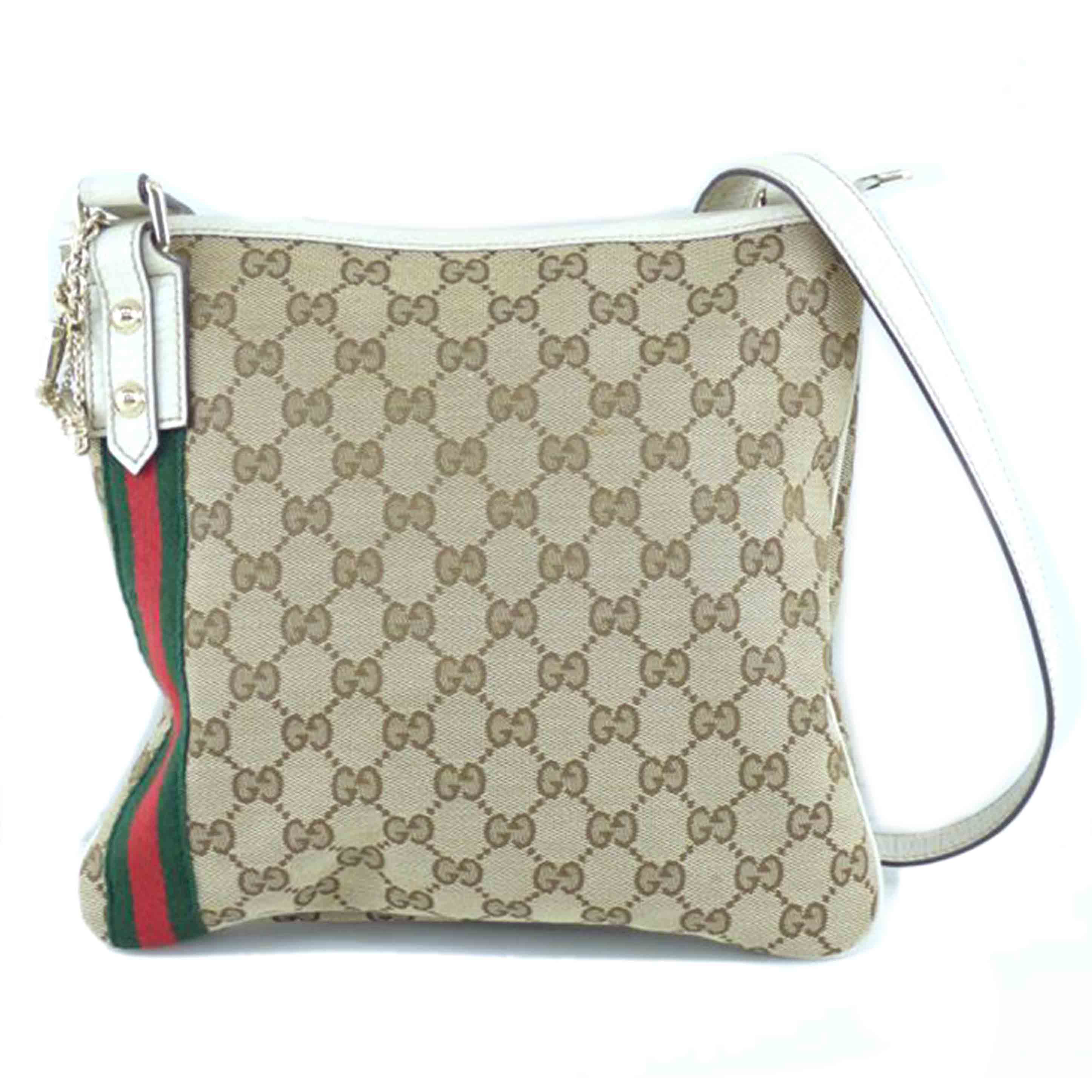ＧＵＣＣＩ グッチ/ＧＧキャンバスレザーショルダー/144388//213***/Bランク/64