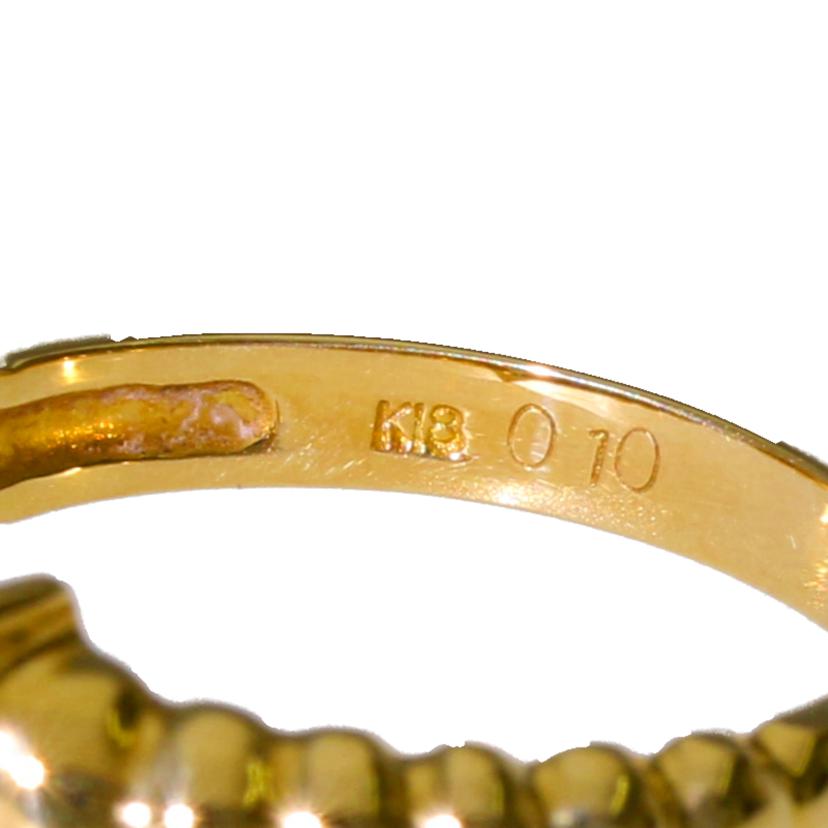 /　Ｋ１８ダイヤリング０．１０ｃｔ//ABランク/75