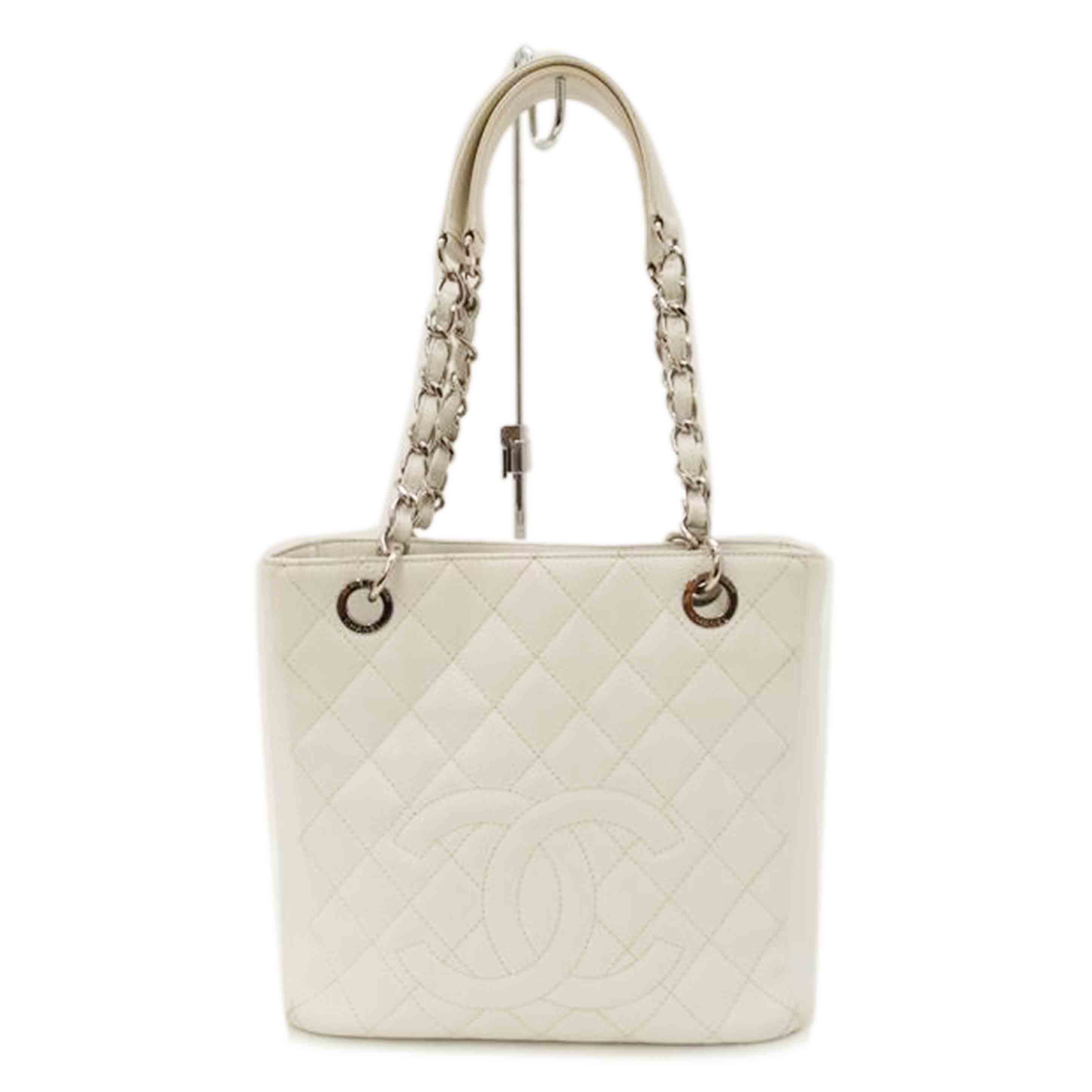 ＣＨＡＮＥＬ シャネル　ハンドバック　ショルダーバッグ　肩掛け　白　レディース/キャビアスキン・マトラッセチェーントート／ホワイト/A50994//147*****/ABランク/69