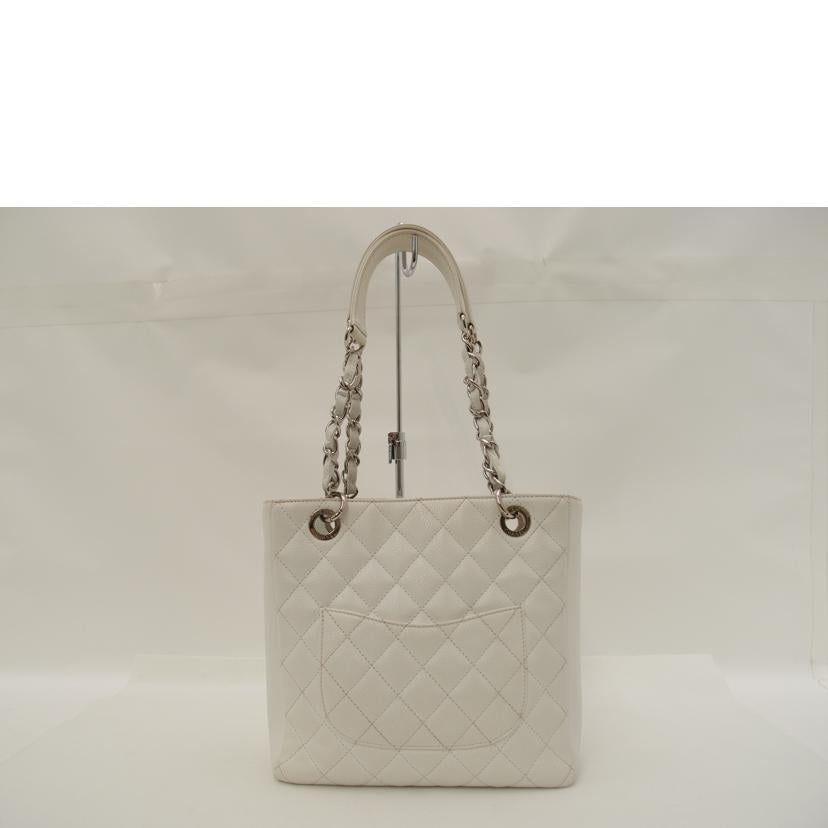 ＣＨＡＮＥＬ シャネル　ハンドバック　ショルダーバッグ　肩掛け　白　レディース/キャビアスキン・マトラッセチェーントート／ホワイト/A50994//147*****/ABランク/69