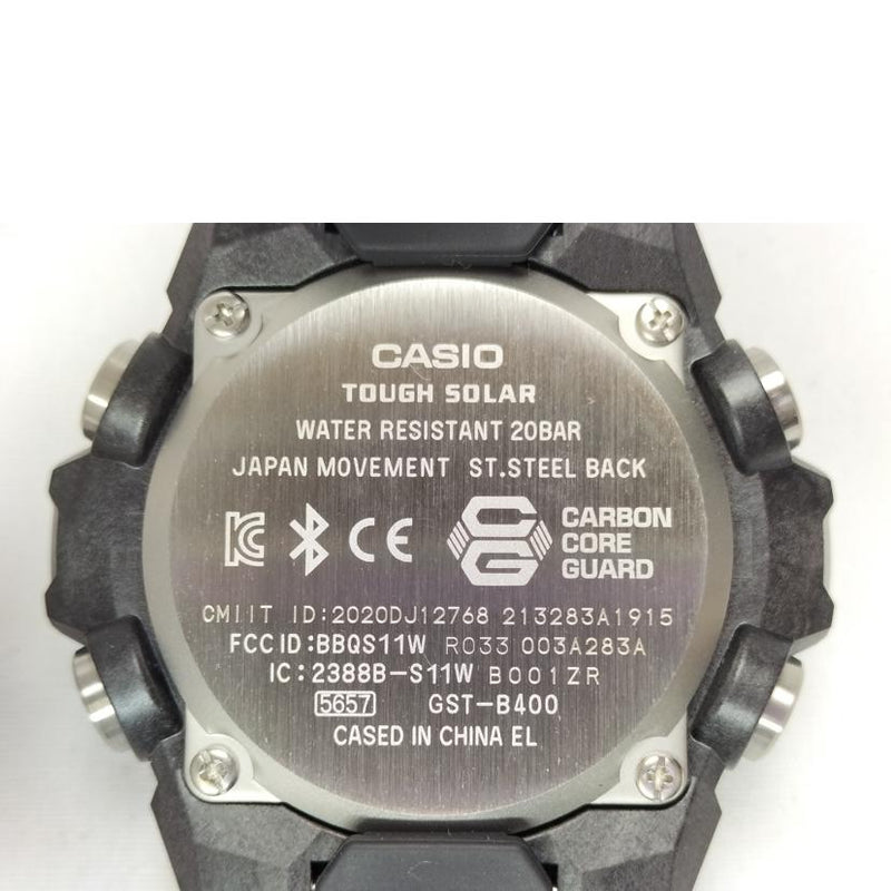 CASIO カシオ/G-SHOCK 電波タフソーラー スーパーイルミネーター/GST-B400/時計/Aランク/52【中古】
