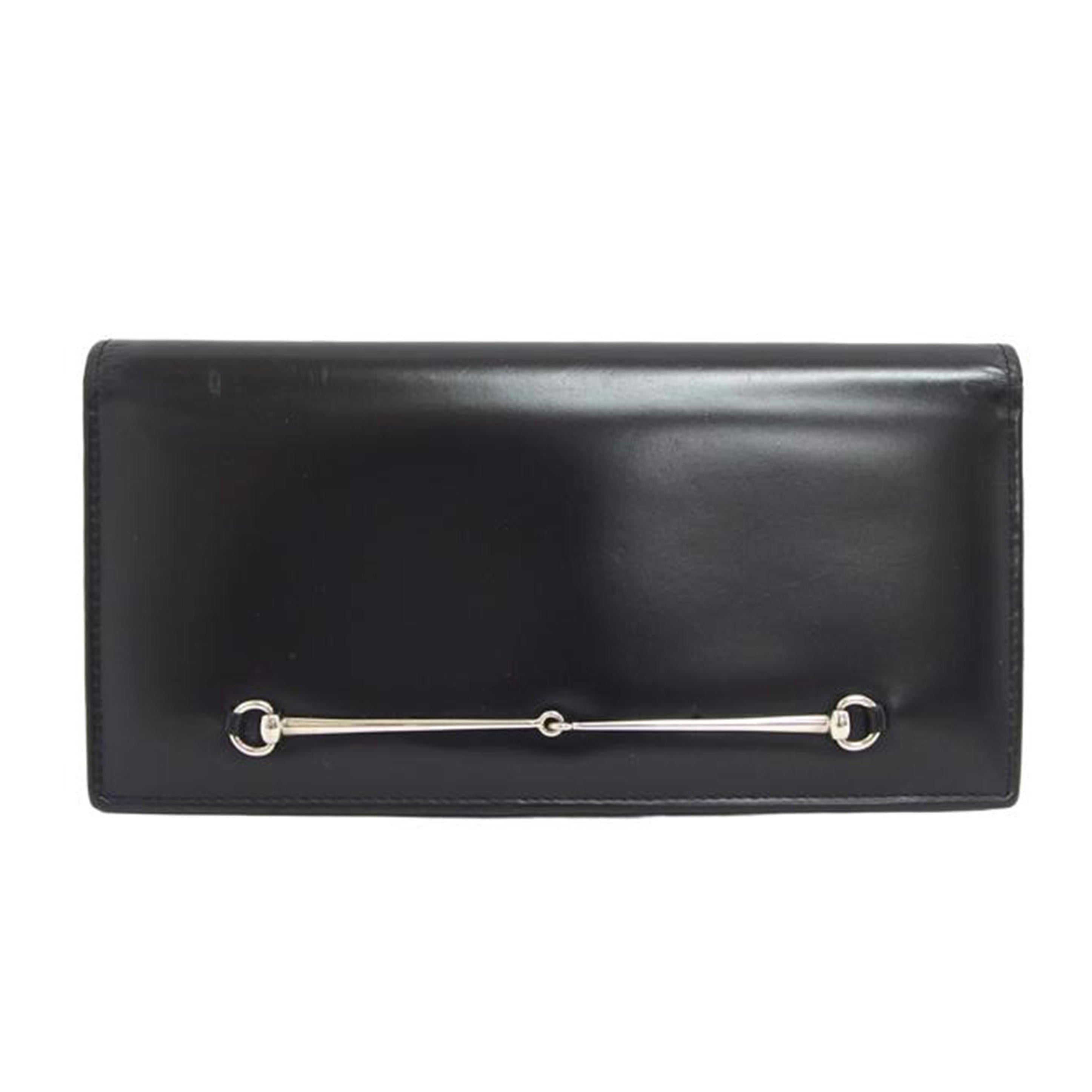 ＧＵＣＣＩ グッチ/エナメルレザー／二つ折り長財布／ブラック/035･0416//187***/Bランク/04