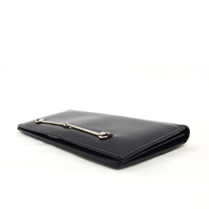 ＧＵＣＣＩ グッチ/エナメルレザー／二つ折り長財布／ブラック/035･0416//187***/Bランク/04