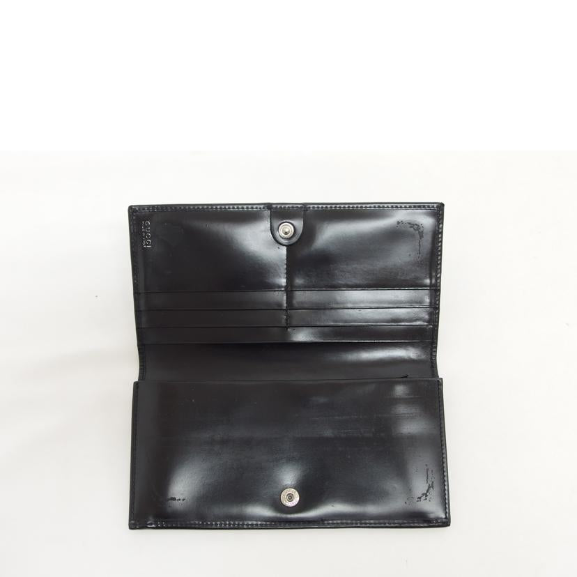 ＧＵＣＣＩ グッチ/エナメルレザー／二つ折り長財布／ブラック/035･0416//187***/Bランク/04